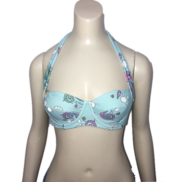 Hell Bunny Other - Hell bunny  seahorse retro pinup style swim top S